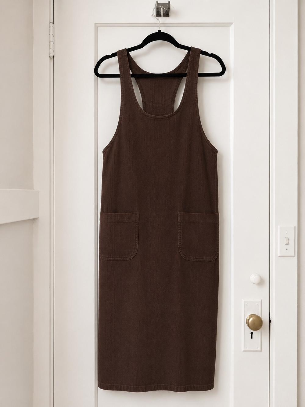 LEE's Women’s Brown Sleeveless Pinafore Dress